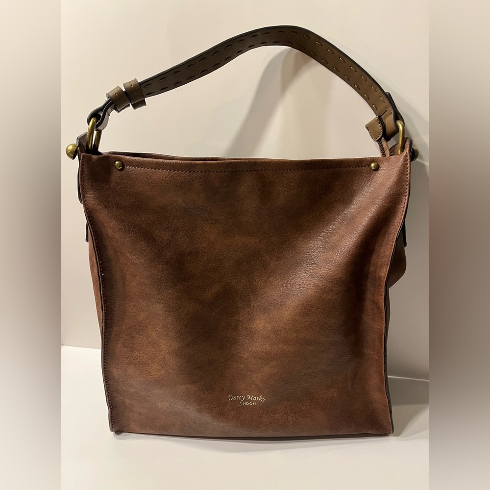 Dasey Marks Brown Leather Shoulder Bag